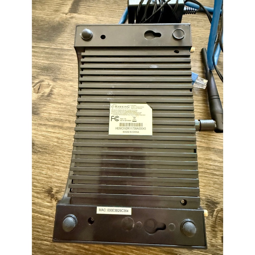 Hawking HW2R1 Hi-Gain Wireless-N Dual Radio Smart Repeater Black Good Condition - Picture 2 of 4